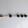 Vintage Long vintage garnet crystal aurora borealis 5 decades Rosary Image 6