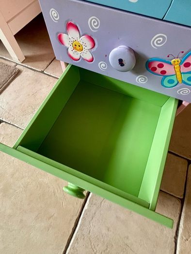 Teamson Kids hand painted set of childrens 4 drawers