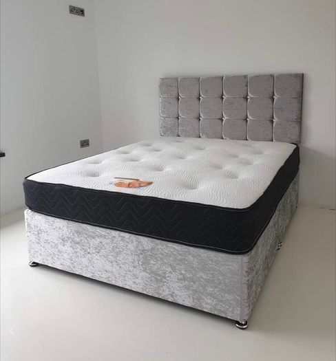 Double bed With Headboard and mattress With Delivered