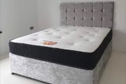 Double bed with headboard