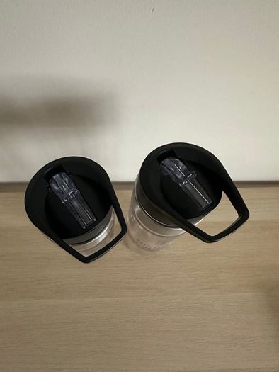 New 2 Water Bottles plastic/ transparent