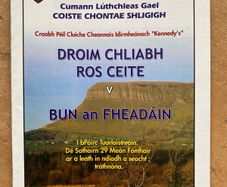 GAA 2012 Drumcliffe Rosses Point v Bunninadden - Sligo Inter Football Club Final Programme