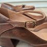 Tan Mary Jane leather shoes Image 5