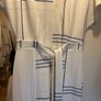 Next Dresses White Plaid Midi Dress. Size 10 (Brand New Image 2