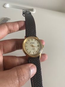 Rotary Watches Avenger GS02876 03  Gold PVD Champagne dial Date Leather strap