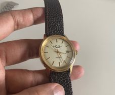 Rotary Watches Avenger GS02876 03  Gold PVD Champagne dial Date Leather strap