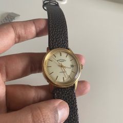 Rotary Watches Avenger GS02876 03  Gold PVD Champagne dial Date Leather strap