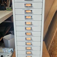 vintage metal drawers
