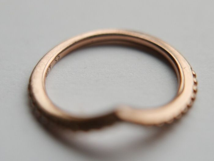 Pandora ALE  14K 585 Rose Gold Plated Metal Ring size L1/2 - 1,5g
