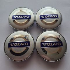 Volvo centre caps (silver/blue) FREE POST