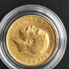 Gold Coin Half Sovereign 1911