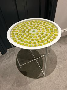 Wkd Bottle Cap Resin Side Table