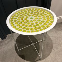 Wkd Bottle Cap Resin Side Table