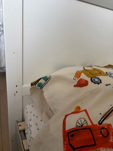 cot and toddler bed