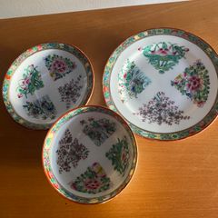 Vintage  Chinese trio  cupsaucer and bowl