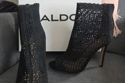 Aldo peeptoe boots