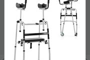 Lightweight Adjustable Folding Rolling Walker with Padded Seat
