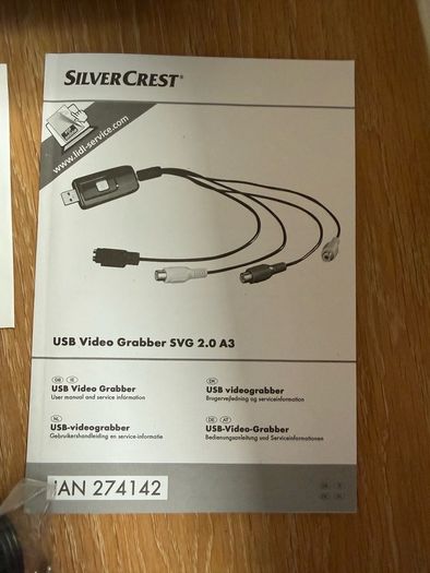 New Slivercrest USB Video Grabber