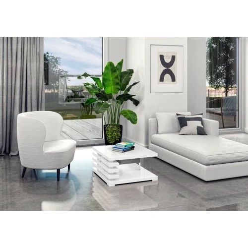 Modern Floor Shelf Coffee Table Free P&p (multiple Colours Available)