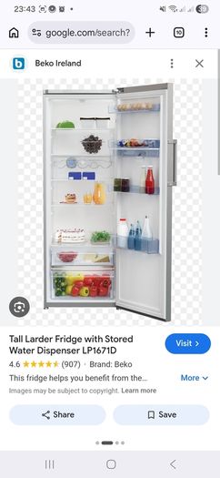 Larder Fridge with Water Dispenser