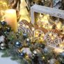 64-Pack Mini Christmas Ball Ornaments with Strings, 30mm/1.18-Inch Small Baubles, Shatterproof Plastic Christmas Bulbs, Hanging Decorations for Xmas Tree, Wreath, Garland Image 8
