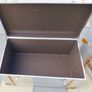 Steamer Trunks x 4 Aluminium & leather. Image 8