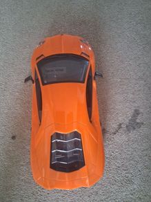 Large Orange Lamborghini Aventador Toy Car (No Remote Control)