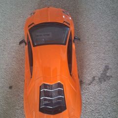 Large Orange Lamborghini Aventador Toy Car (No Remote Control)