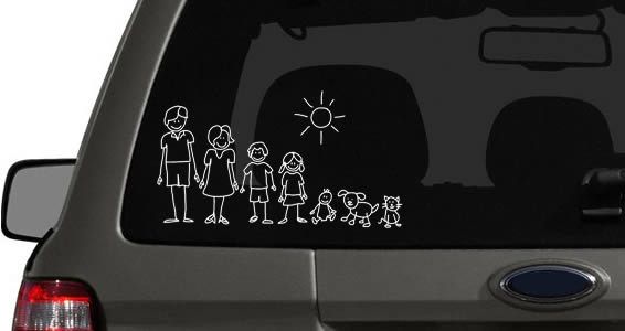 My Family Car Stickers