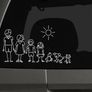 My Family Car Stickers Image 3