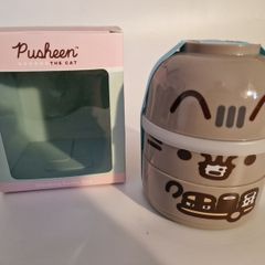 Pusheen the Cat Stacked Round Bento Lunch Box - New In Box