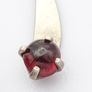 Vintage 925 Silver Garnet Kinetic Earrings Image 4