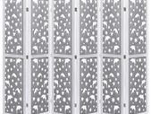 6-Panel Room Divider Grey 210x165 cm Solid Wood