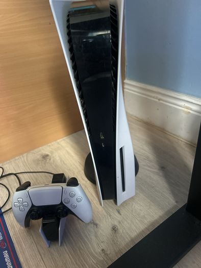PS5 with disk & charger