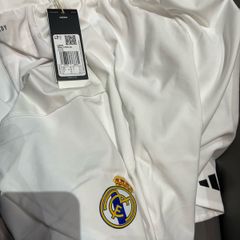 Real Madrid Authentic Home Shorts (White) size medium xl