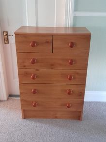 Chest of Drawers Pine Effect 4 + 2