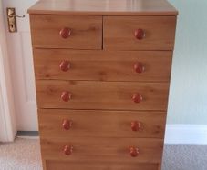 Chest of Drawers Pine Effect 4 + 2