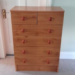 Chest of Drawers Pine Effect 4 + 2