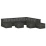 12 Piece Garden Pallet Lounge Set Solid Pinewood Dark Grey Image 5