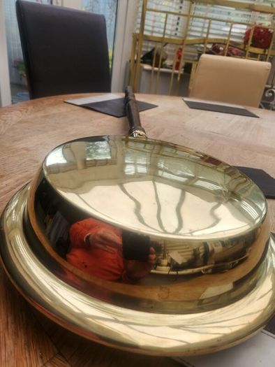 Victorian Brass bed warmer as new
