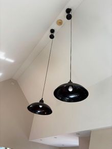 Weighted dome pendant light  x 2