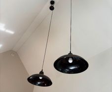 Weighted dome pendant light  x 2