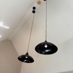 Weighted dome pendant light  x 2