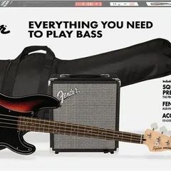Fender Squier Affinity PJ Bass pack Sunburst