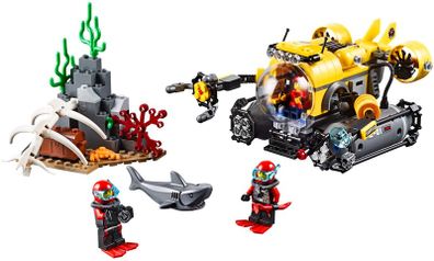 Lego City 60092: Deep Sea Submarine (2015) 100% Complete (NO BOX)