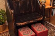 Victorian 2 seater pew or bench