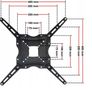 TV Wall Mount Bracket Tilt Swivel Full Motion 17-56" Image 4