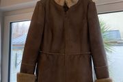 Sisley Sheepskin Style Jacket Size 12