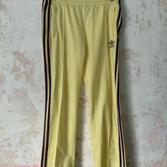 Adidas Originals Track Pants - Yellow & Purple - Size 38 (UK 10)