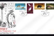1972 Jersey Wildlife Preservation  Trust Commemorative Stamps First Day Cover (FDC)